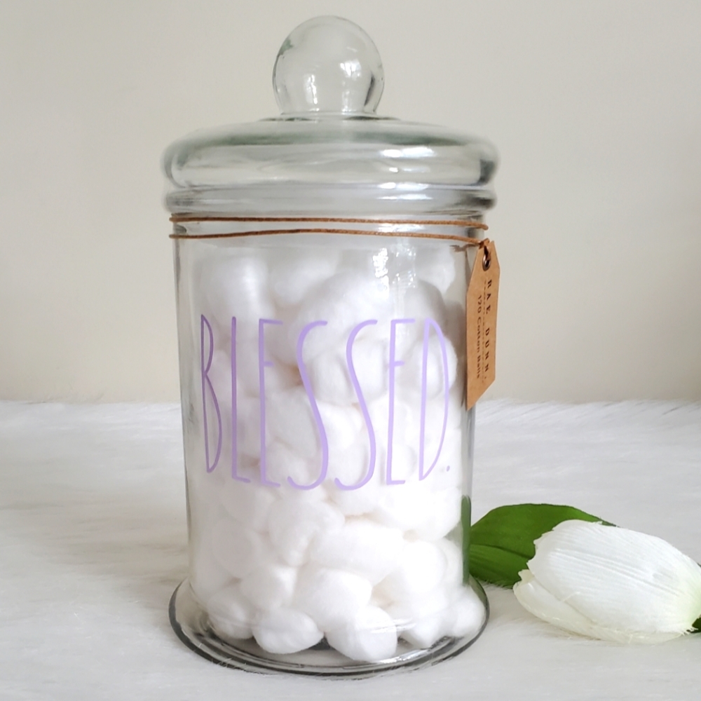 🌼Rae Dunn Blessed 120 Cotton Ball - Picture 1 of 6